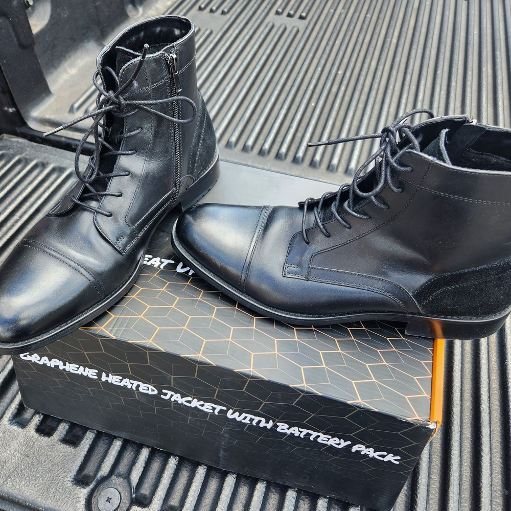 Aldo Black Leather Men's Boots